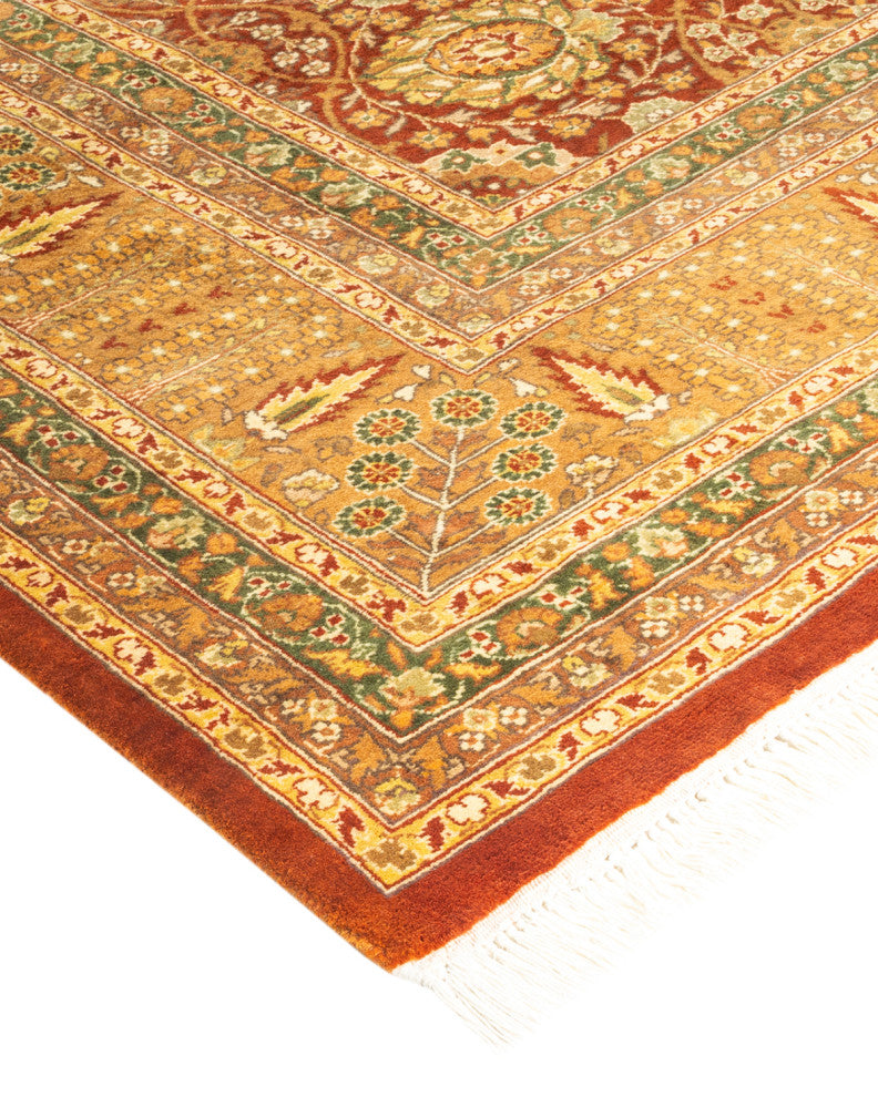 Mogul, One-of-a-Kind Hand-Knotted Area Rug Orange, 8' 1" x 13' 10"