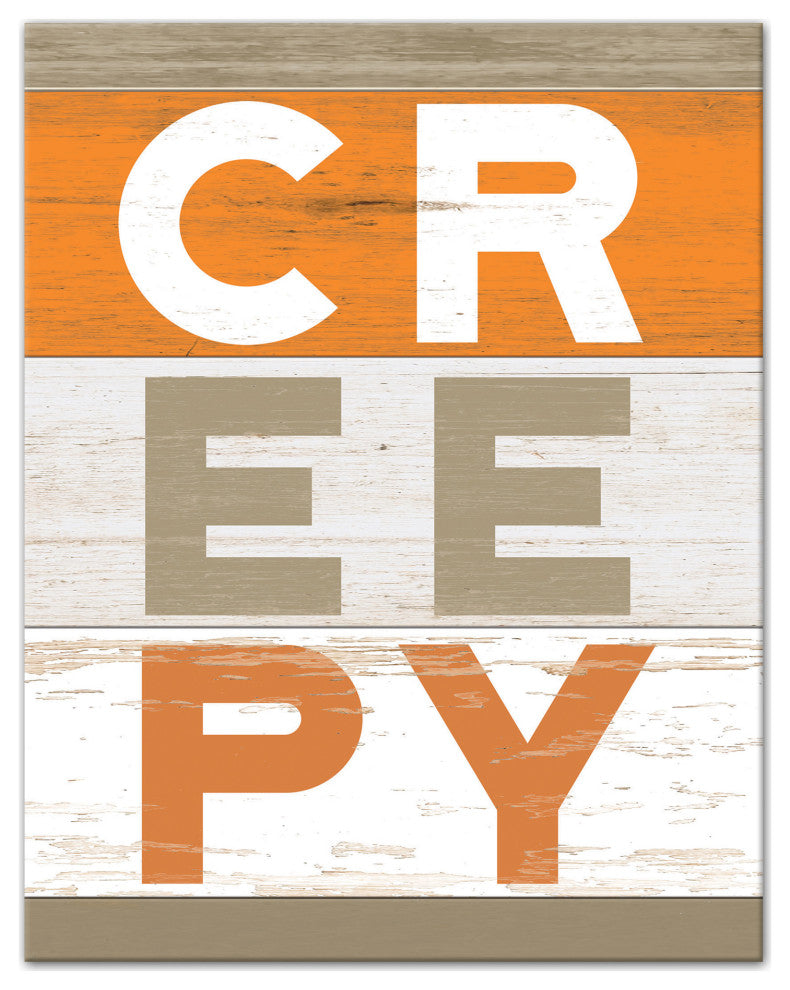 Creepy Wood Slats 11x14 Canvas Wall Art