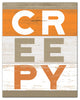Creepy Wood Slats 11x14 Canvas Wall Art