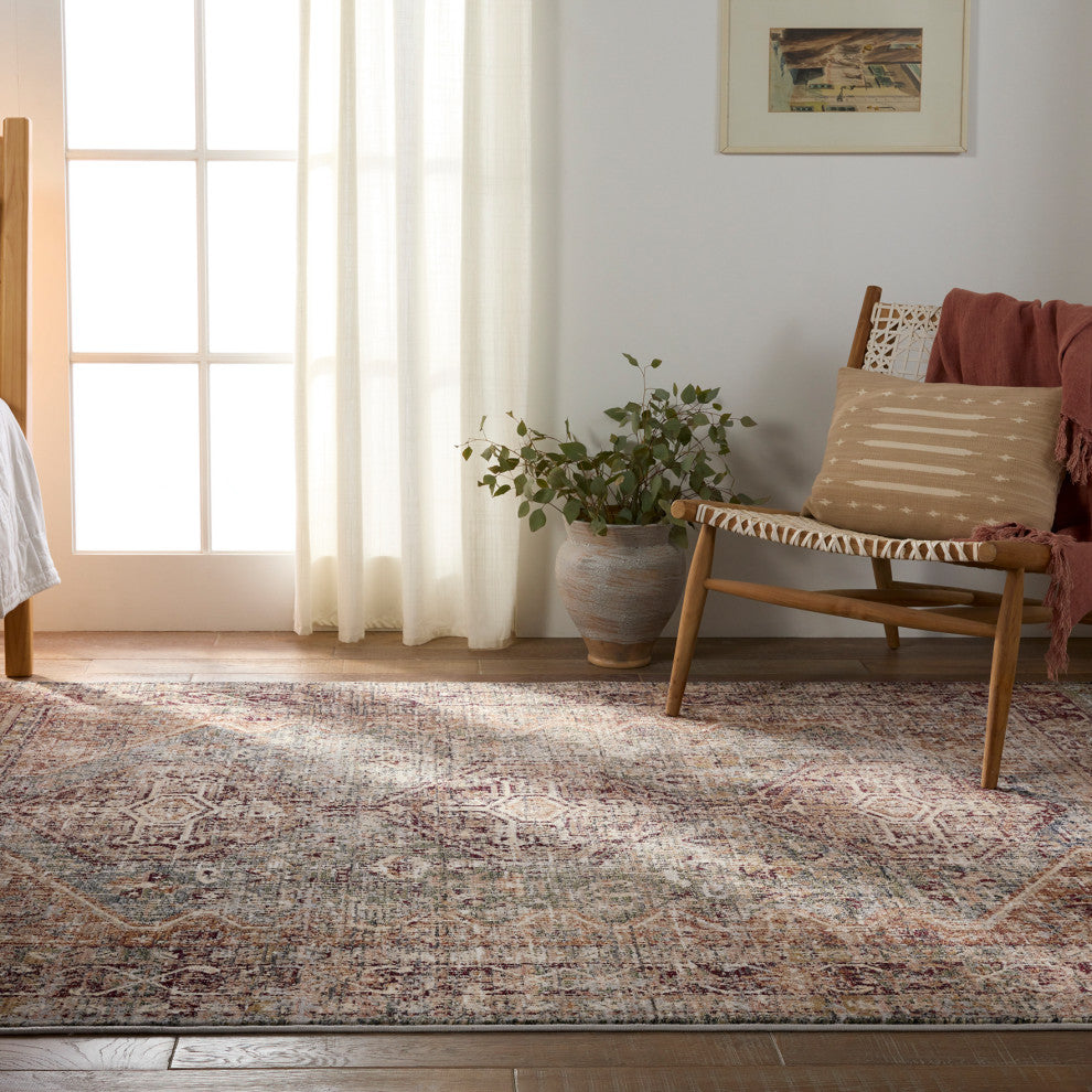 Vibe Zakaria Medallion Red/Blue Area Rug 5'X8'