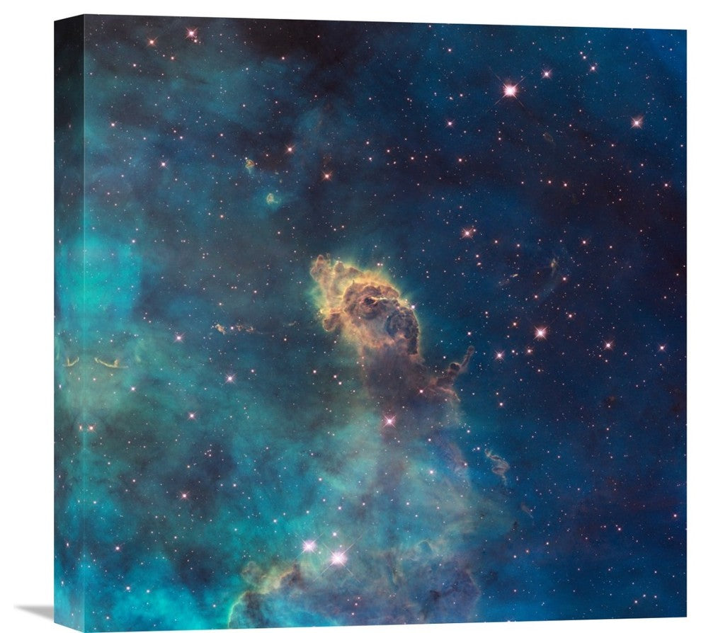 "Jet in Carina -  WFC3 UVIS Full Field" Stretched Canvas Giclee by NASA, 18"x18"