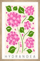 "Hydrangea" Framed Painting Print, 20x30