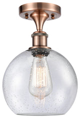 Innovations Lighting 516-1C-AC-G124-8 Athens 1 Light 8" Semi-Flush Mount