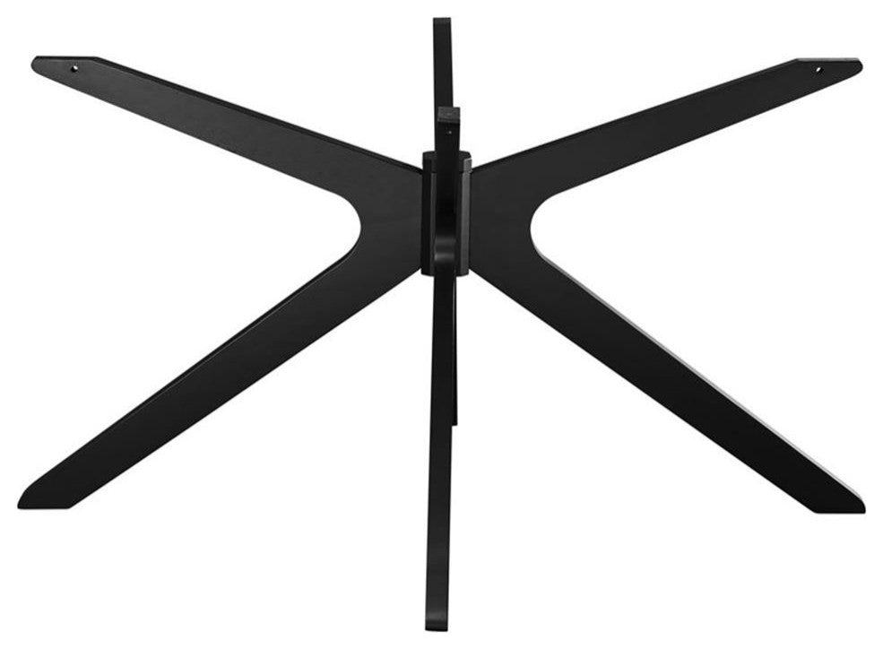 Traverse 71" Oval Dining Table Black Black