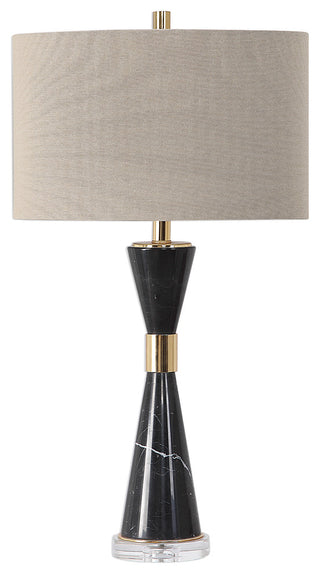 Alastair Black Marble Table Lamp