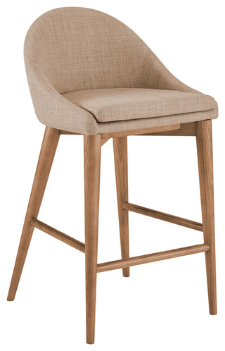 Baruch Counter Stool, Tan/Walnut
