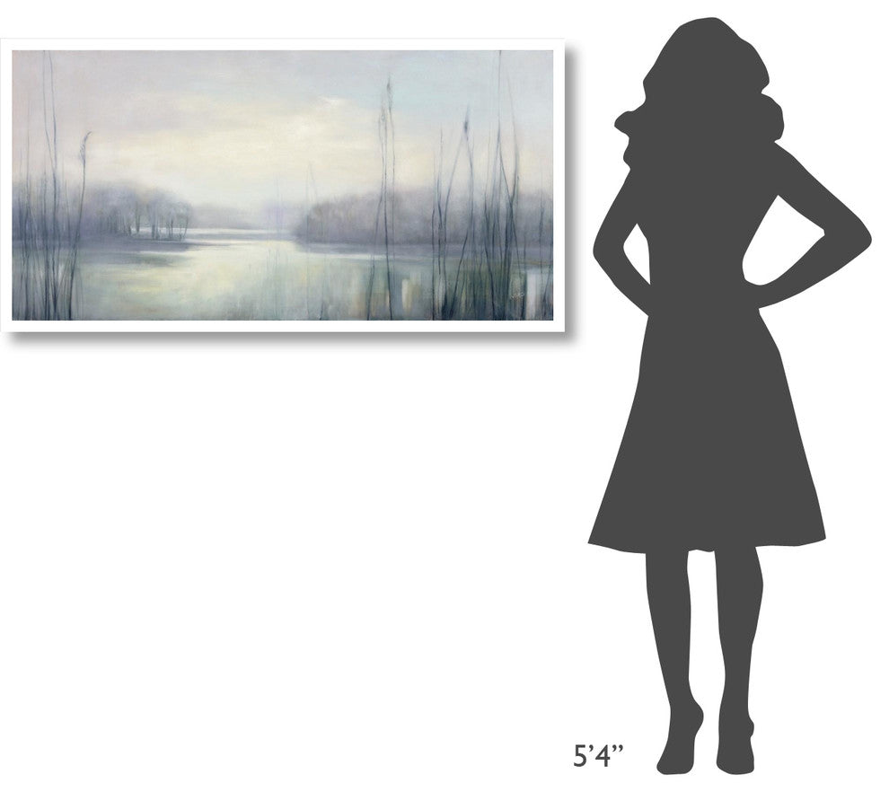 "Misty Memories" Digital Paper Print by Julia Purinton, 50"x26"