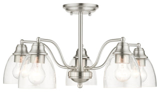 Brushed Nickel Transitional, Colonial, Chandelier