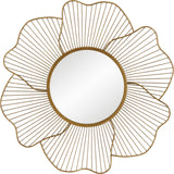 Uttermost 09912 Blossom 42-3/4" Diameter Sunburst Steel Framed - Antiqued Gold
