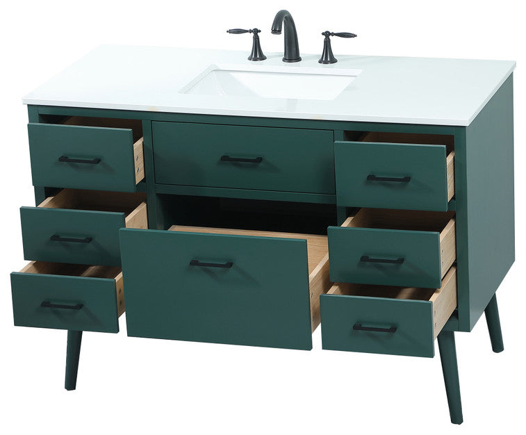 Home Living 48" Bathroom Vanity, Green