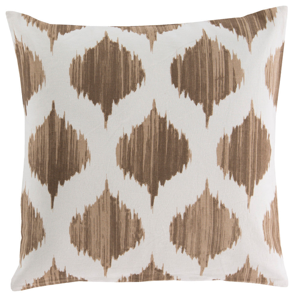 Surya Ogee SY-018 18"x18" Pillow Kit, Camel/Khaki