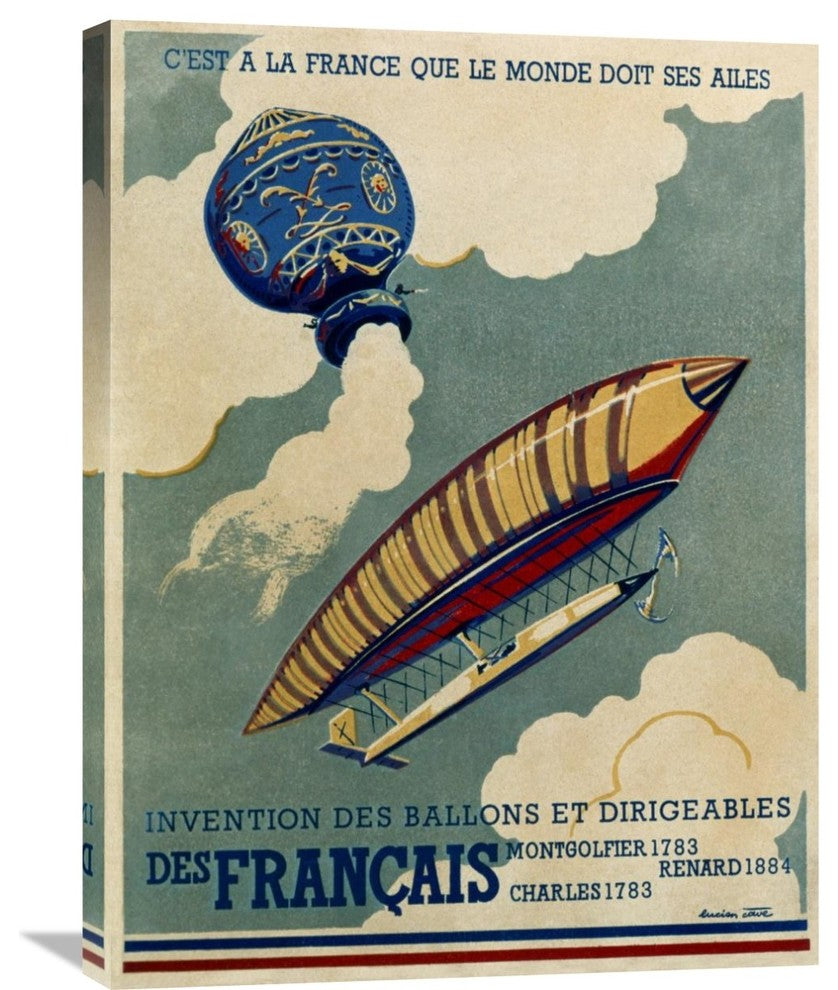 "French Aviation: Commemorative Posters 1 of 3" Artwork, 22"x30"