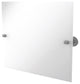 Frameless Landscape Beveled Edge Tilt Mirror, Matte Gray