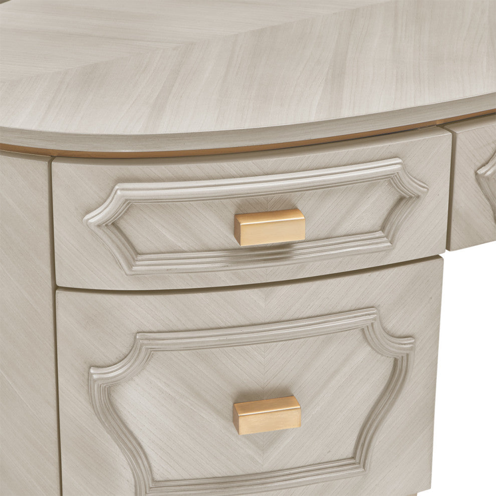 St. Charles Vanity Desk, Dove Gray