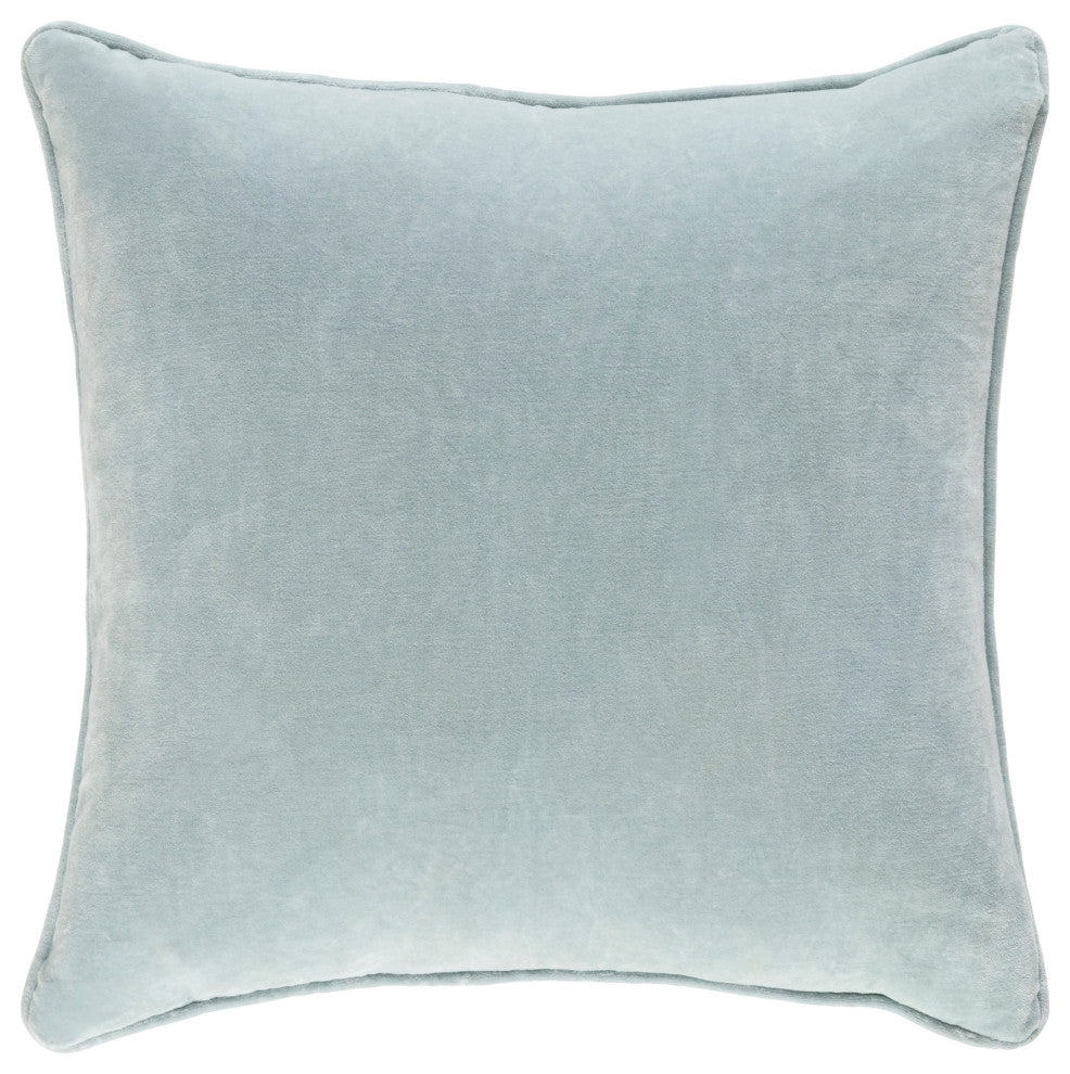 Surya Safflower SAFF-7198 18"x18" Pillow Kit, Sea Foam