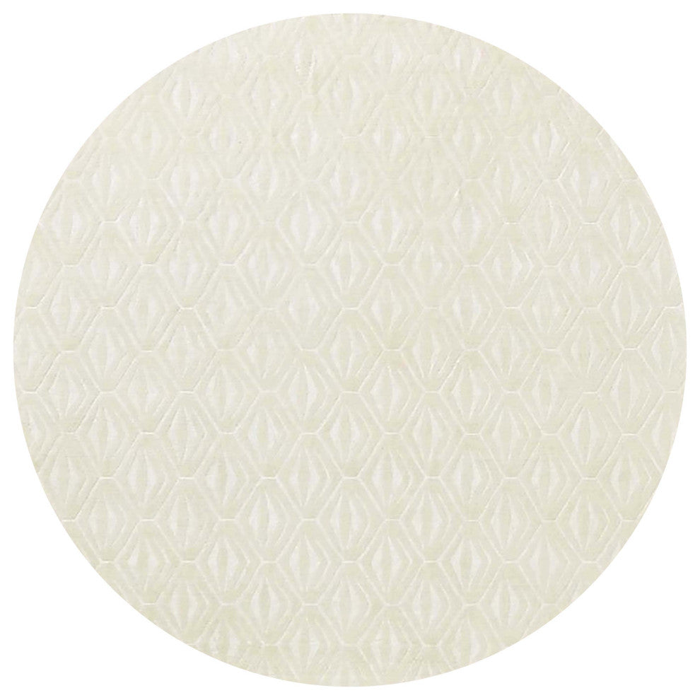 Ahgly Company Indoor Round Mid-Century Modern Area Rugs, 4' Round