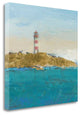 "Lighthouse Seascape I V3 Crop II" By James Wiens, Giclee on Gallery Wrap Canvas