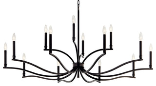 Malene Chandelier, Black, 52.75 Inch
