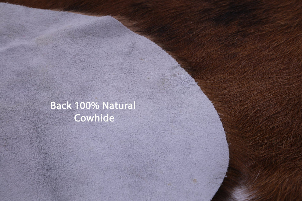 6' 4" X 6' 1" Natural Cowhide Rug C2313