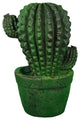 Potted Evergreen Distressed Saguaro MGO Cactus Decoration, Green