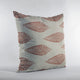 Plutus Red Large Leafs Floral Luxury Throw Pillow, 26"x26"