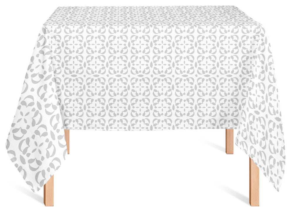 Tile Pattern Gray 2 58x58 Tablecloth