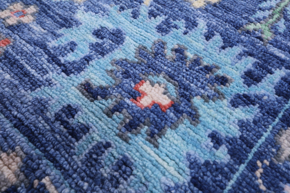 Turkish Oushak Handmade Wool Rug 8' 11" X 12' 3" - Q15717