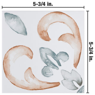 Saint Germain Chaud Deco Flore Porcelain Floor and Wall Tile