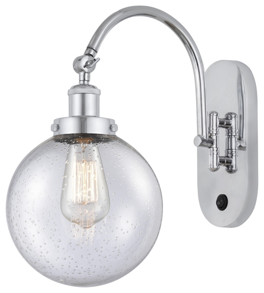 Innovations 918-1W-PC-G204-8-LED 1-Light Sconce, Polished Chrome