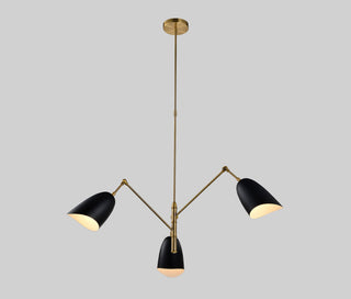 Black 3-Light Chandelier