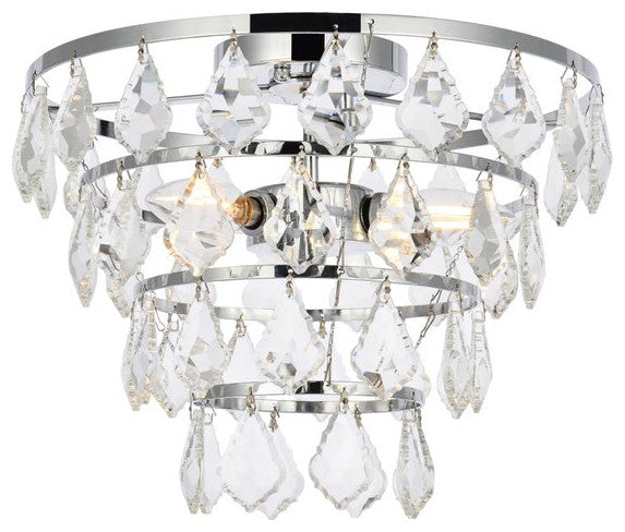 Evan 16" Flush Mount, Chrome