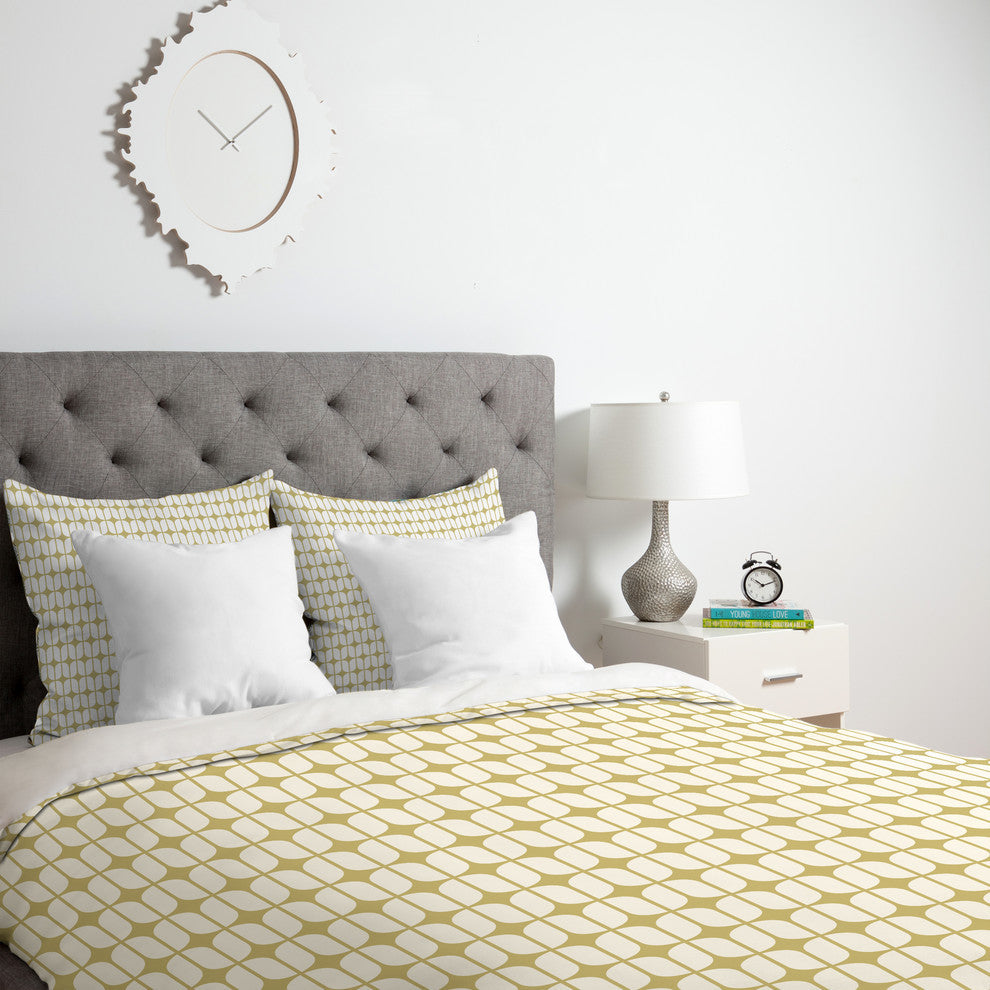 Deny Designs Caroline Okun Modular Beige Duvet Cover - Lightweight