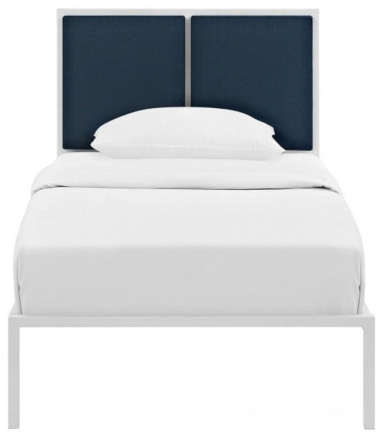 Della Twin Fabric Bed
