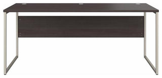 Pemberly Row 72W x 30D Computer Table Desk in Storm Gray - Engineered Wood