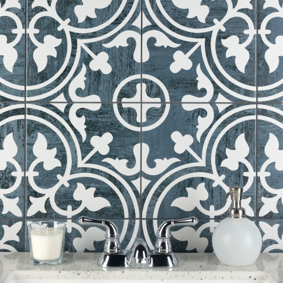 Cassis Arte Black Night Porcelain Floor and Wall Tile