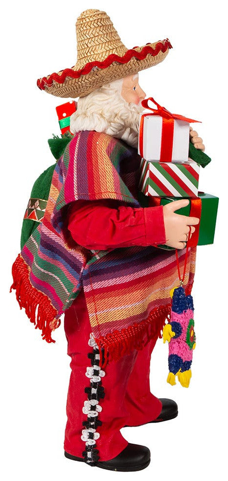 Kurt Adler 11" Fabriche Musical Mexican Santa