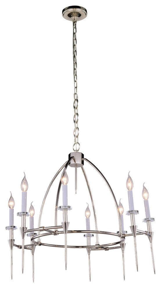 Elegant Lighting Celtic Collection Pendant, Polished Nickel