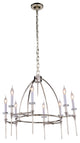 Elegant Lighting Celtic Collection Pendant, Polished Nickel