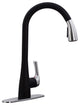 Kitchen Dual Sensor Automatic Touch Controlled Faucet, Black/SS