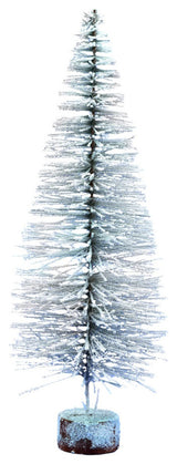 Vickerman 18" Flocked Village Tree Wood Stand Pk/2