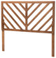 Belisma Modern and Contemporary Ash Walnut Finished Wood King Size Headboard