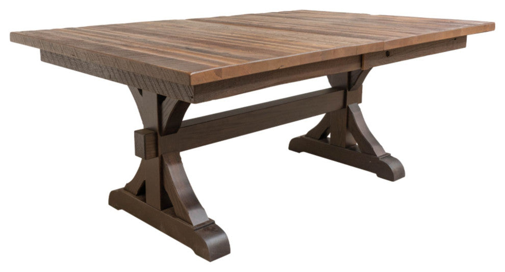 Pathway Reclaimed Barnwood Extendable Dining Table, Provincial, 42x78, None
