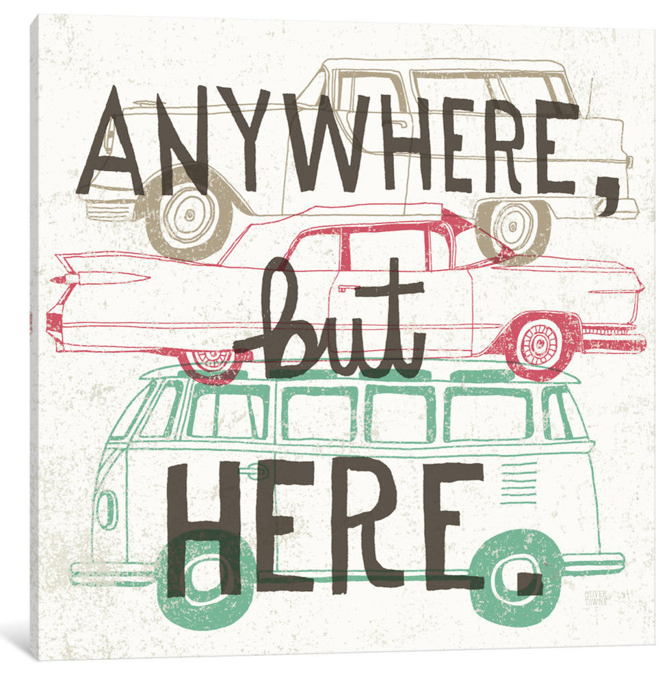 "Road Trip Keep on Going" by Oliver Towne, 37x37x1.5