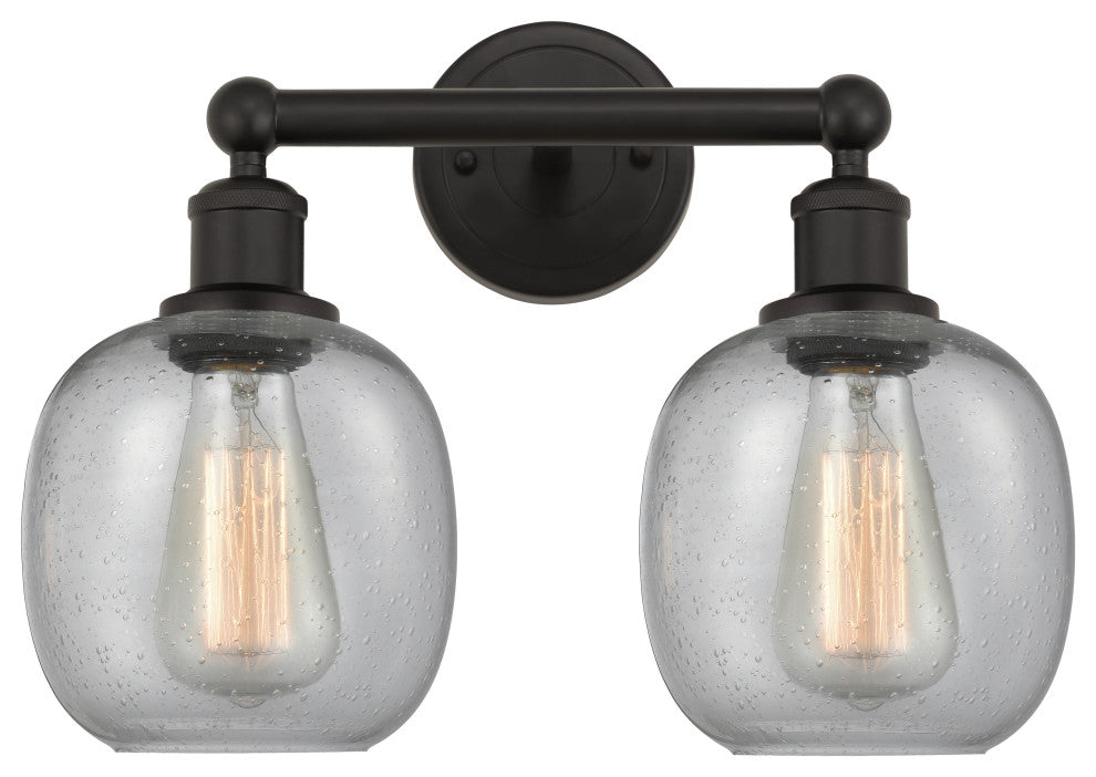 Innovations 616-2W-OB-G104 Belfast 2 Light Bath Vanity Light, Oil Rubbed Bronze