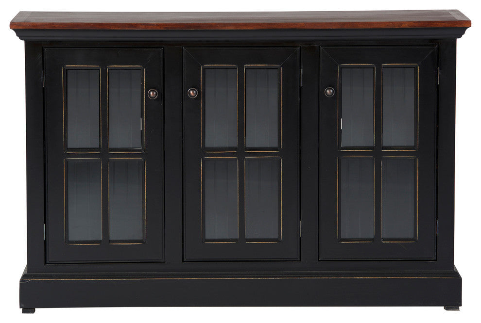 52" West Winds Credenza, Sassy Gold, Caribbean Rum