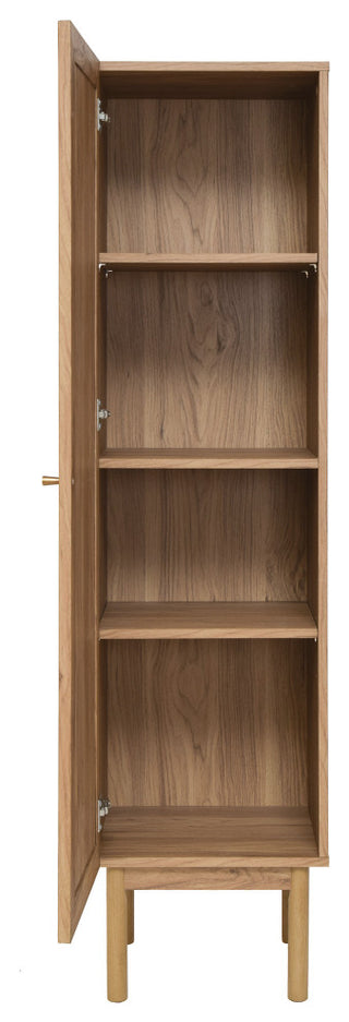 Class 15"Wx60"Hx15"D Linen Cabinet, Oak