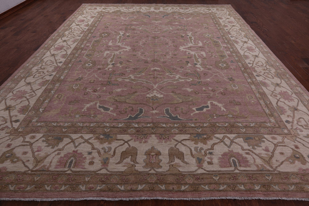 12' 0" X 14' 5" Peshawar Hand Knotted Wool Rug Q10553