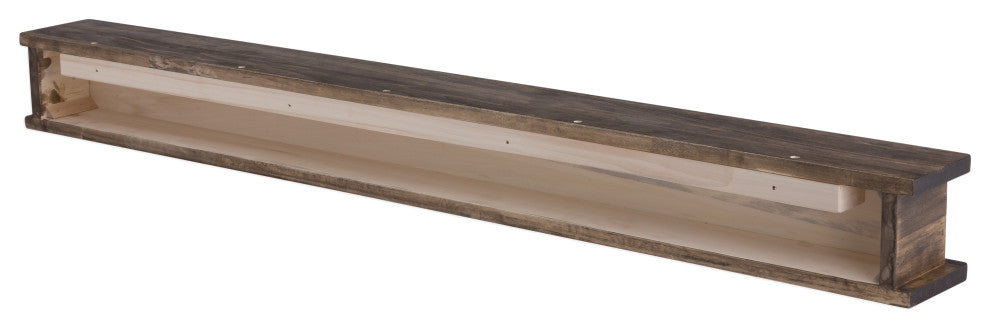 Dogberry Collections Cottage Mantel, Dark Chocolate, 48