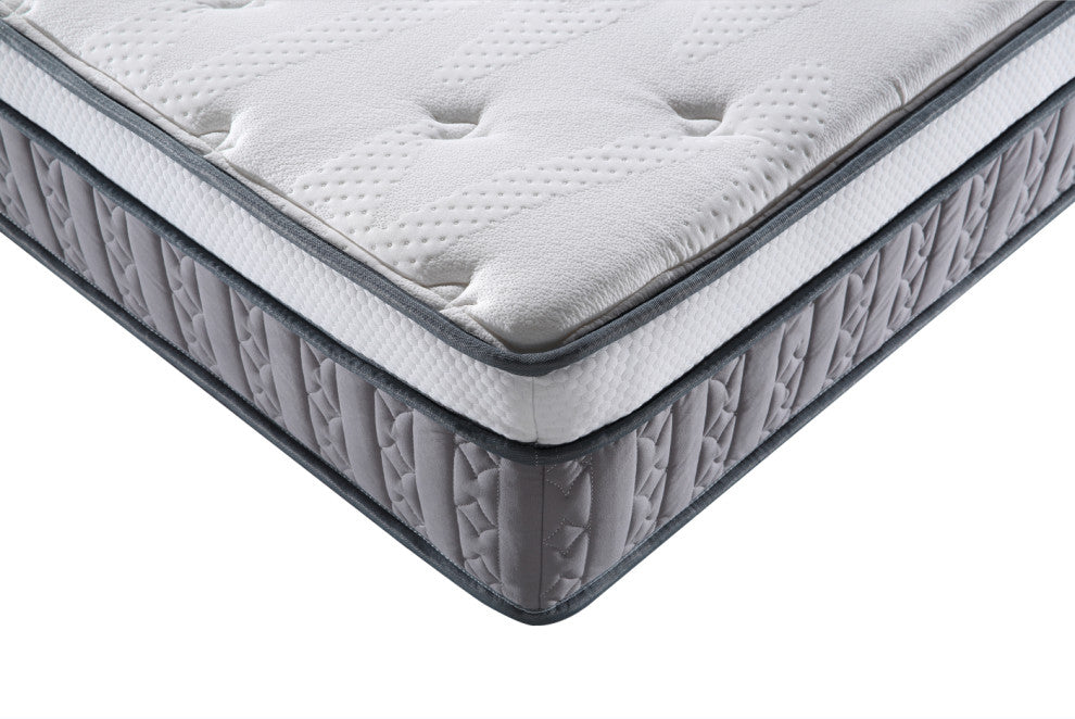 Breathable 12"? Plush Euro Top Gel Memory Foam Hybrid Mattress, King