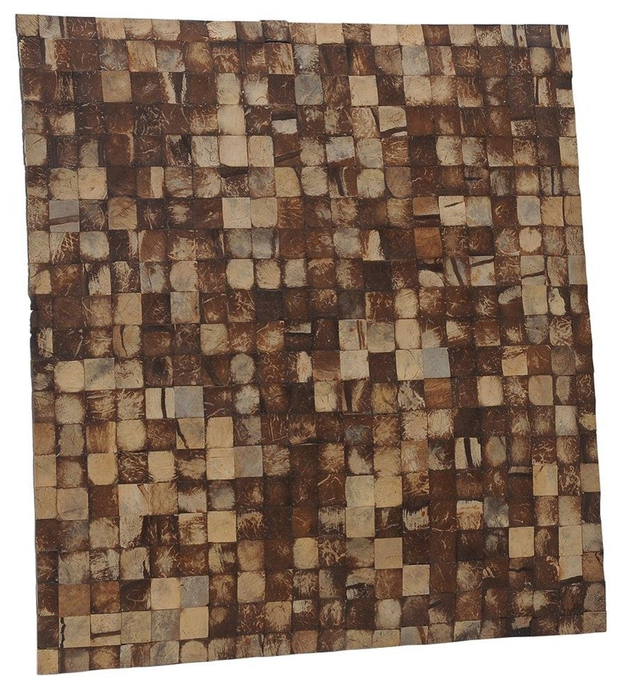 East at Main Natural Bliss Mini Coconut Shell Wall Tile